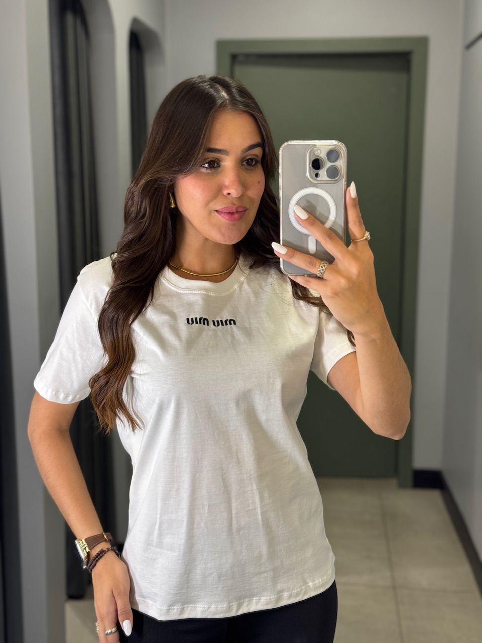 T-SHIRT MIUMIU OFF WHITE - 0014430003 - ISABELA MENEZES