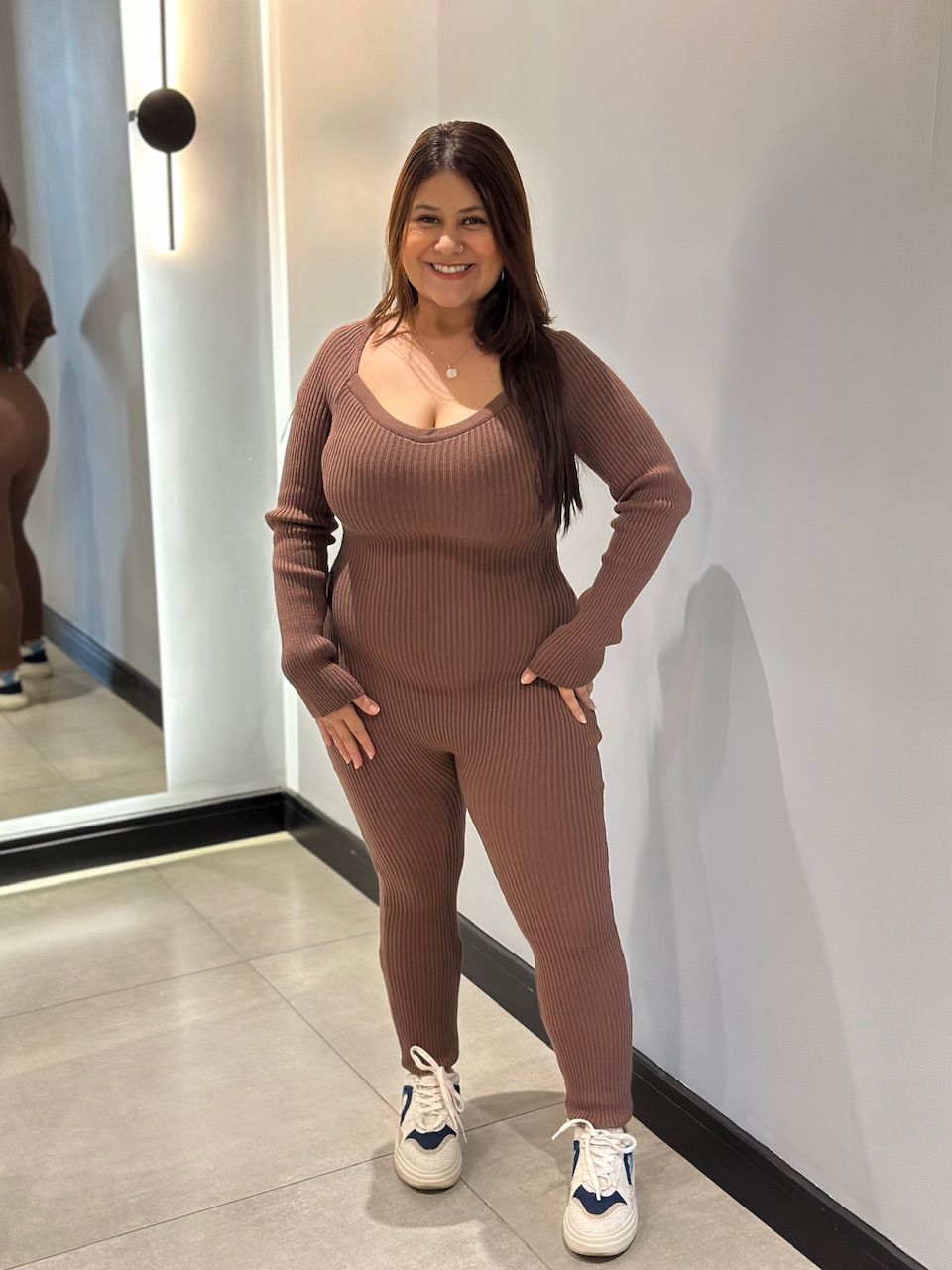 MACACAO MELINDA TRICOT MARROM - 0013720020 - ISABELA MENEZES