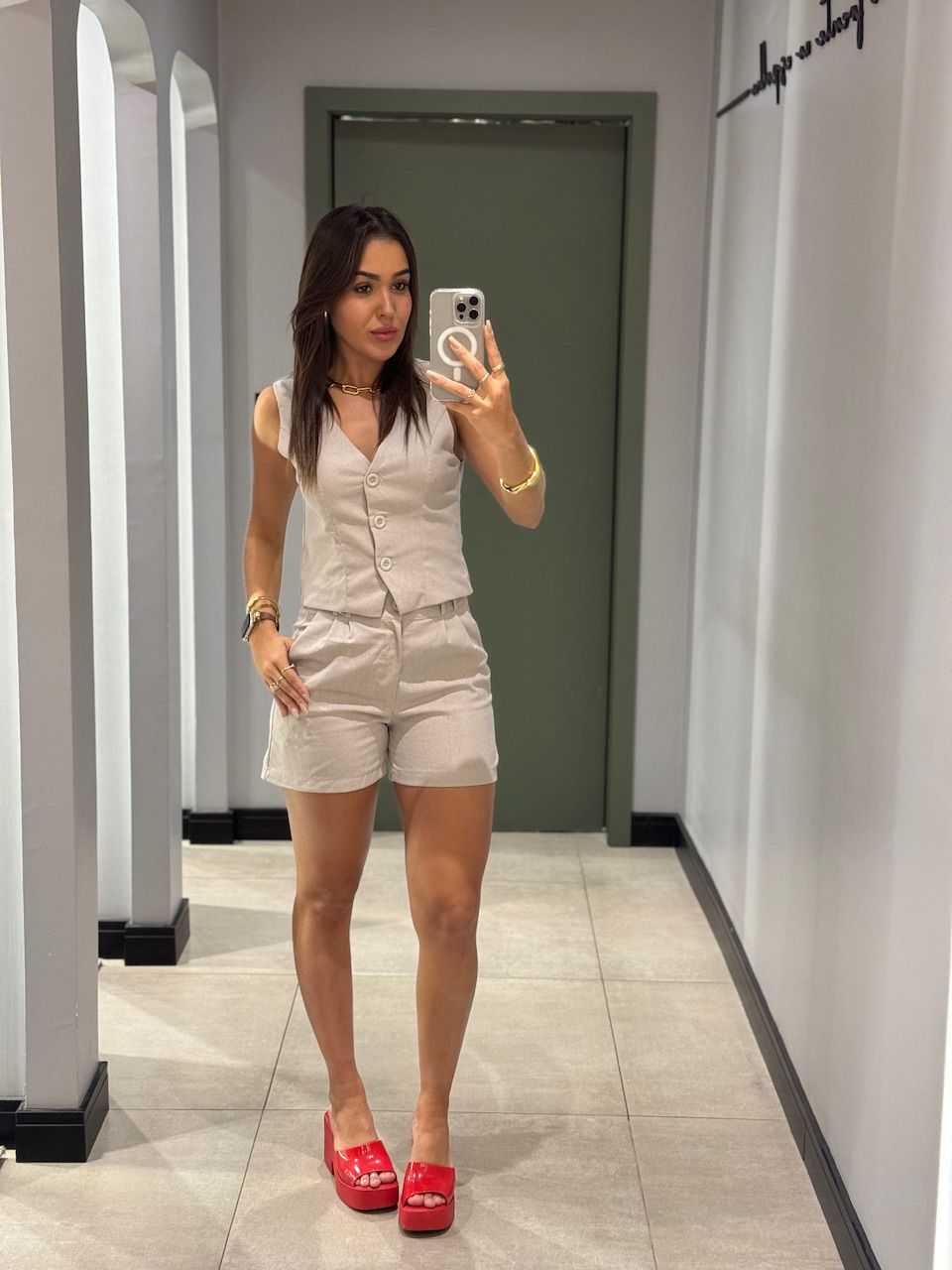 CONJUNTO LINHO LEIA CINZA - 0013090121 - ISABELA MENEZES
