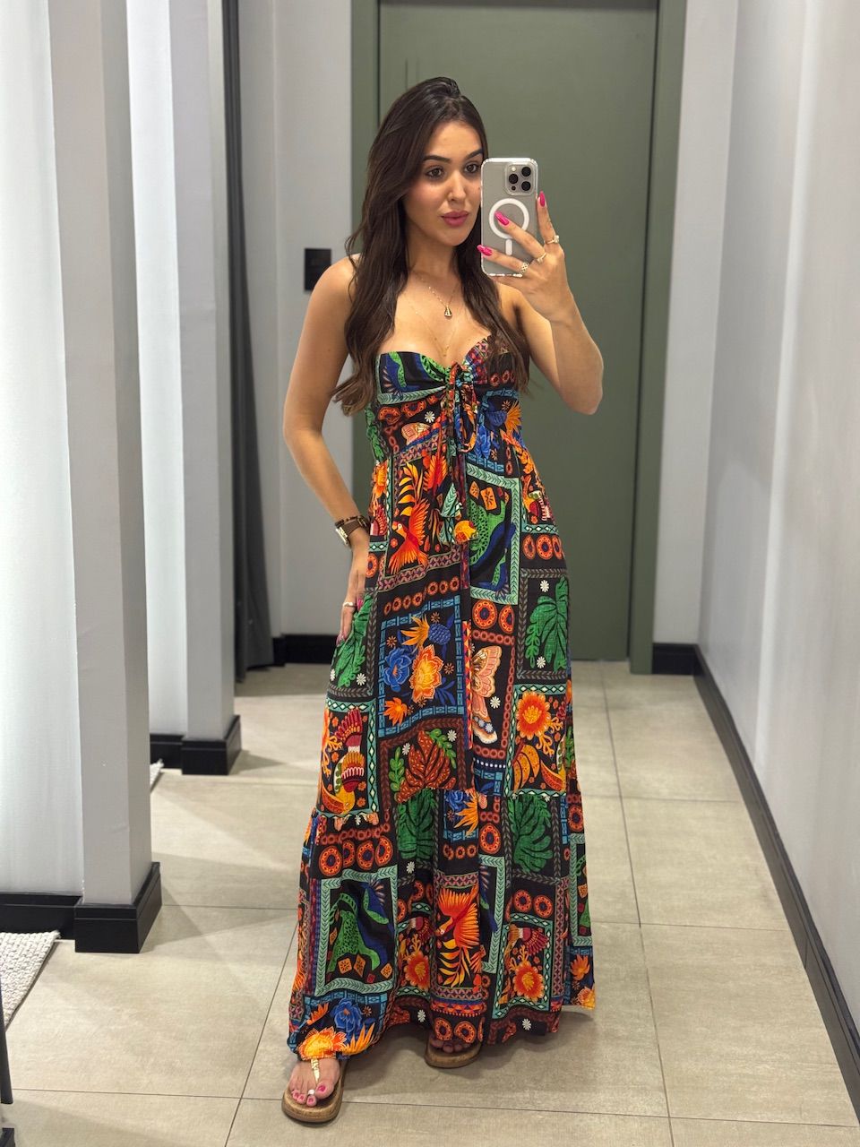 VESTIDO LONGO TALIA PRETO EST BORBOLETA - 00066302... - ISABELA MENEZES