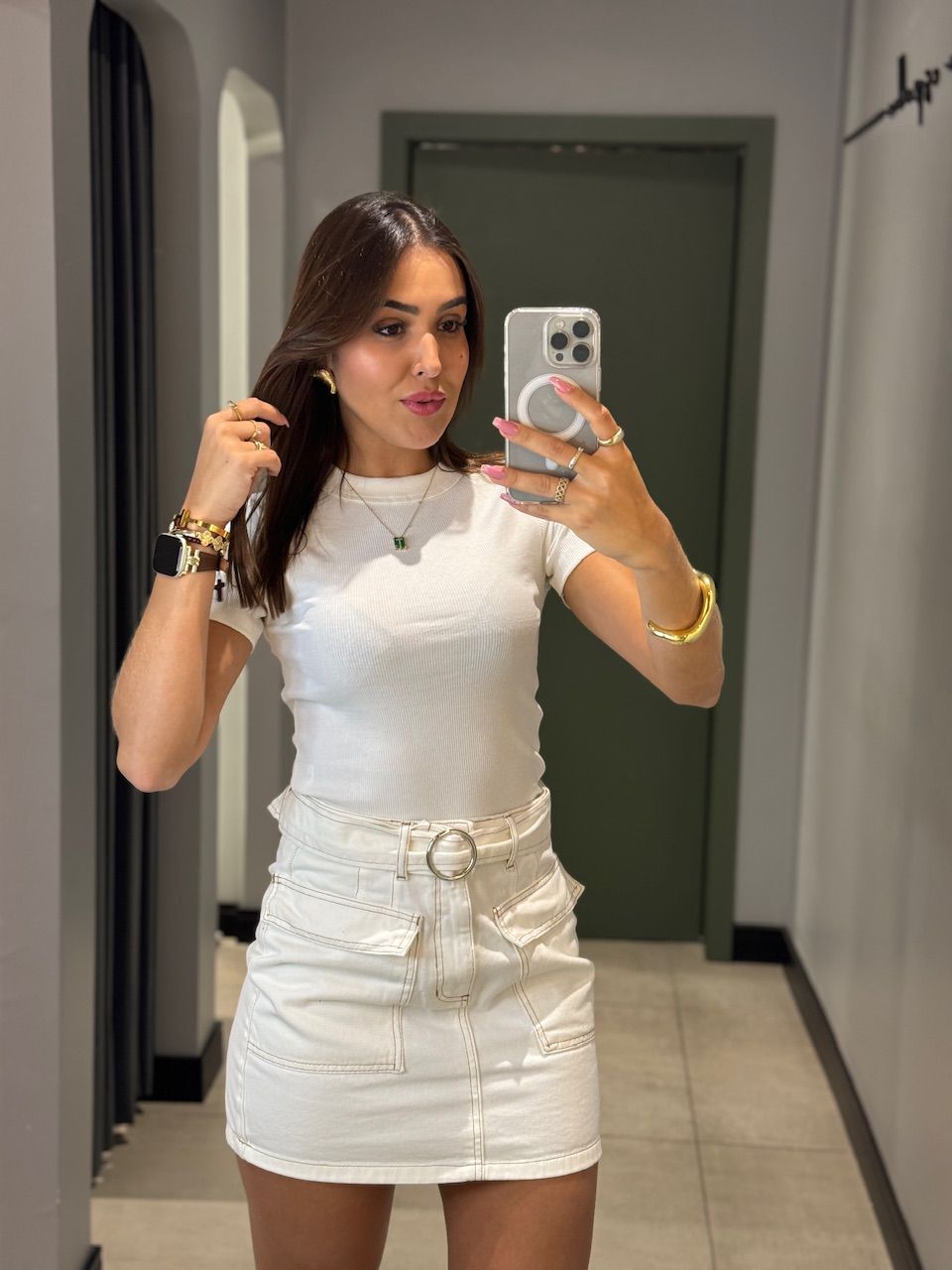BLUSA BABY LOOK OFF WHITE - 0008370003 - ISABELA MENEZES