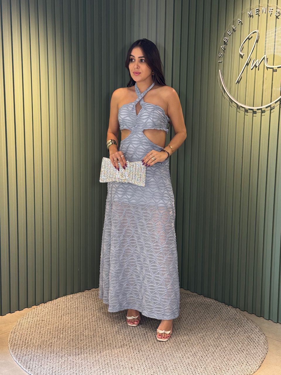 VESTIDO FELICITY AZUL BEBE - 0010830055 - ISABELA MENEZES