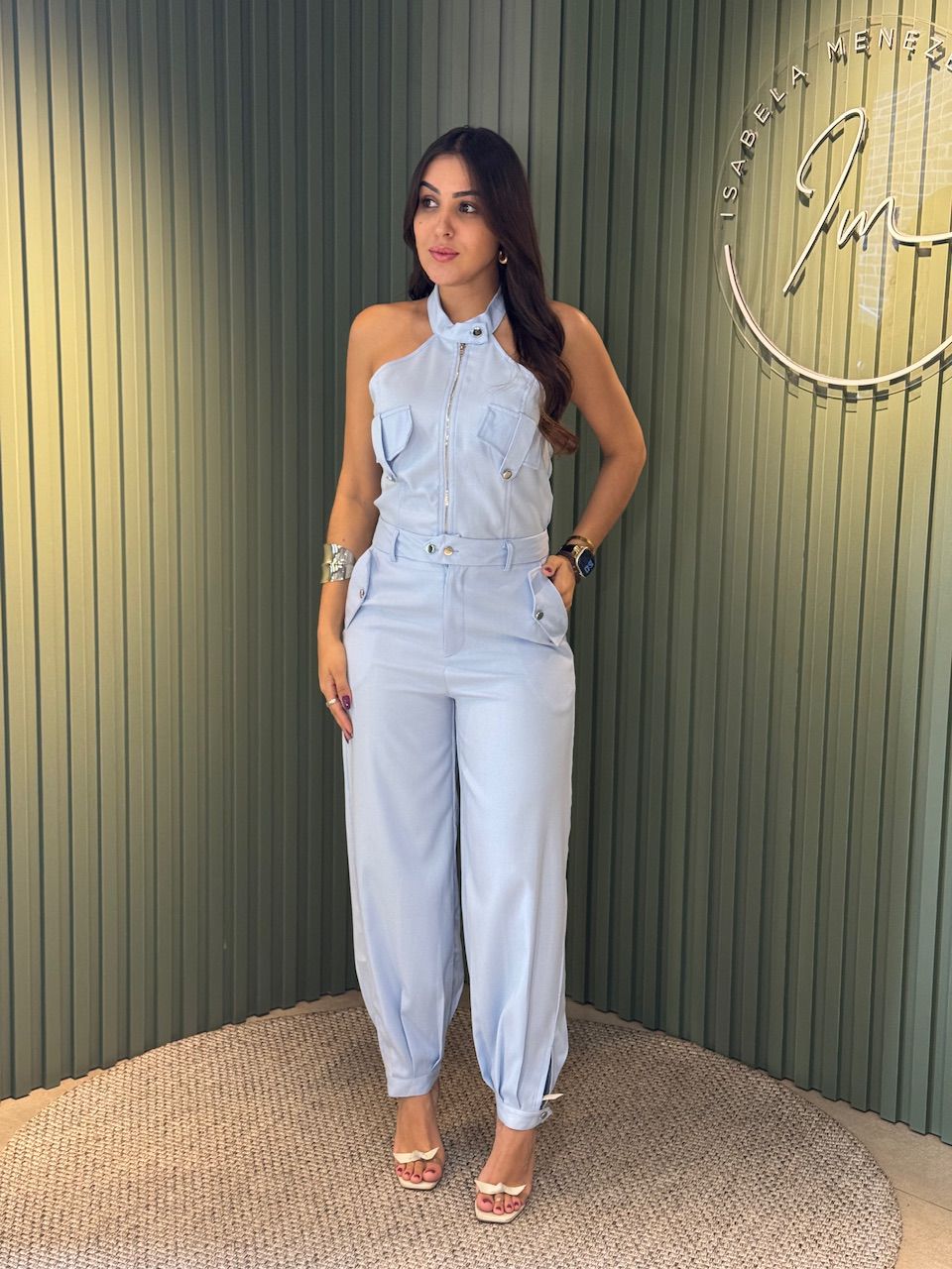 CONJUNTO ADRIANA JOGGER AZUL BEBE - 0011610055 - ISABELA MENEZES