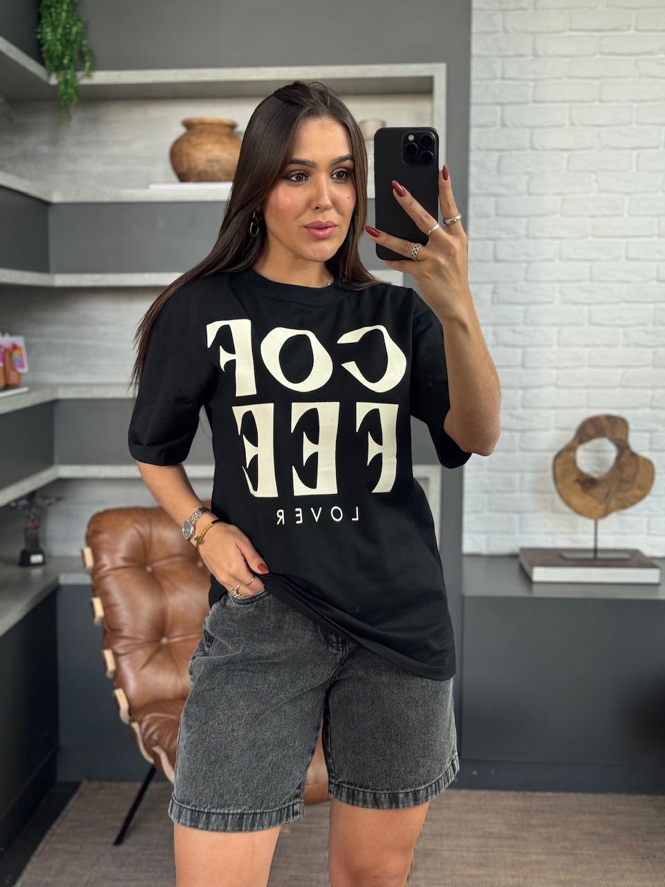 MAX T-SHIRT COFFEE PRETO - 0013980004 - ISABELA MENEZES