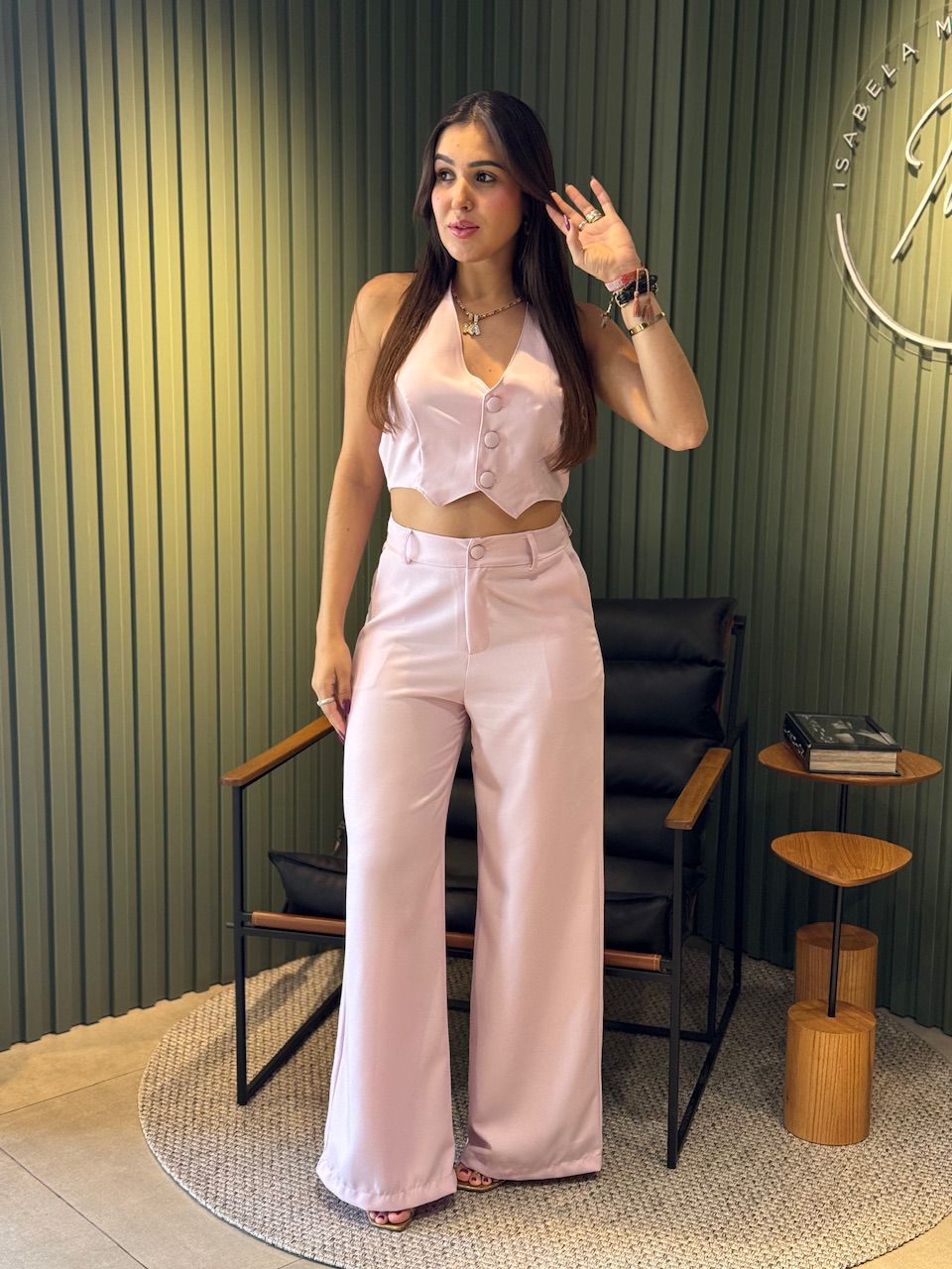 CONJUNTO MAITE ROSA BEBE - 0010130103 - ISABELA MENEZES