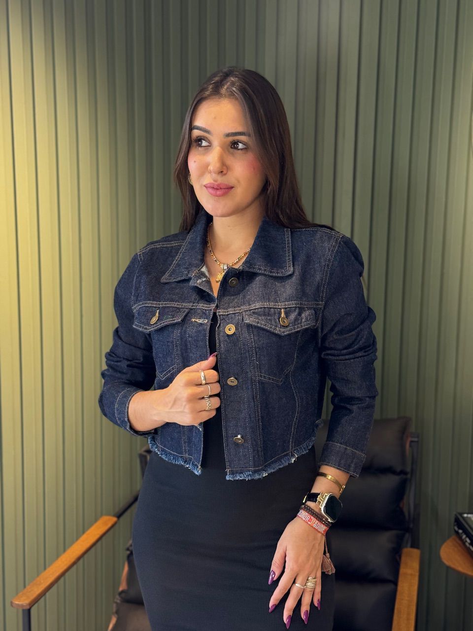 JAQUETA ISADORA JEANS JEANS - 0013430001 - ISABELA MENEZES