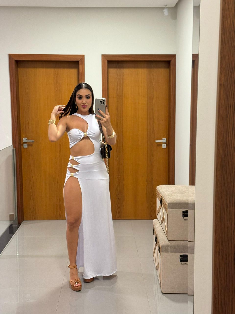 VESTIDO KATIA ABERTO BRANCO - 0012830002 - ISABELA MENEZES