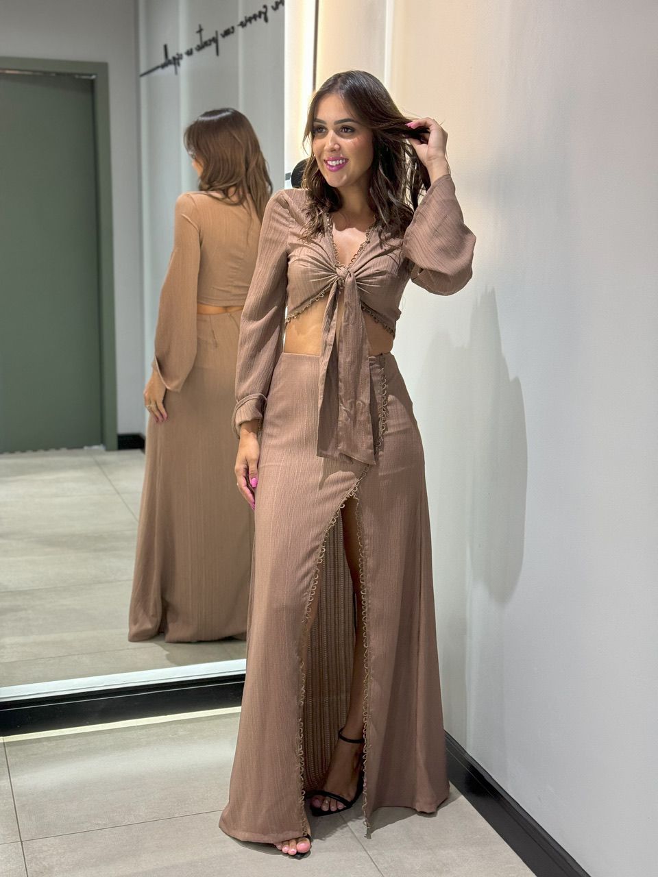 CONJUNTO IOLANDA MARROM - 0012530020 - ISABELA MENEZES