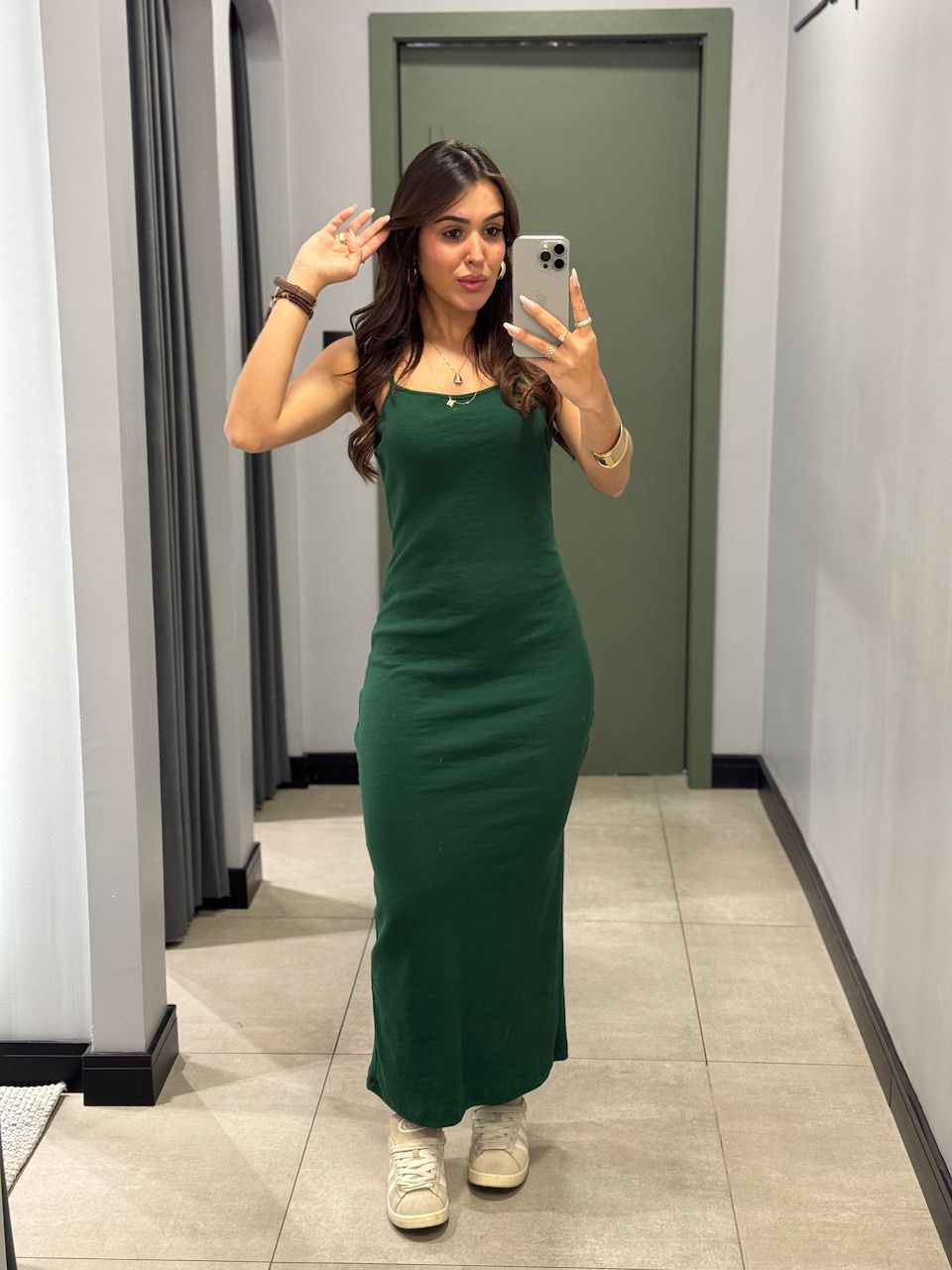 VESTIDO CARLA MIDI VERDE - 0013790005 - ISABELA MENEZES