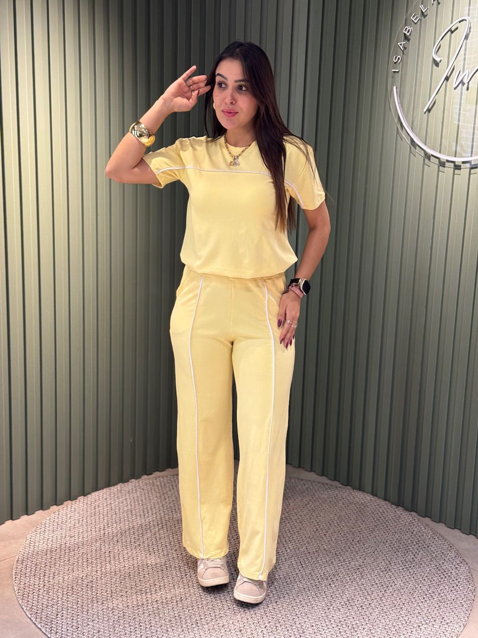 CONJUNTO LAVINIA AMARELO - 0014590115 - ISABELA MENEZES