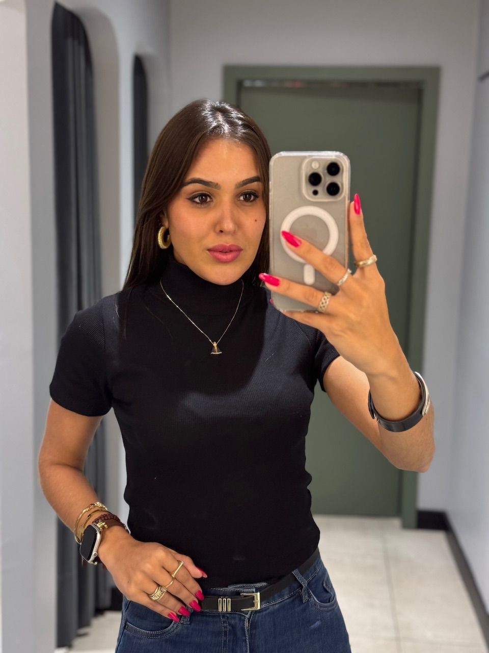 BABY LOOK GOLA PRETO - 0013050004 - ISABELA MENEZES