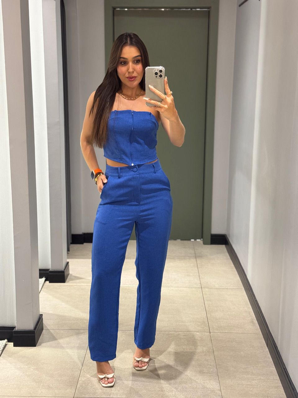 CONJUNTO JULIANA ALFAIATARIA AZUL - 0014070033 - ISABELA MENEZES