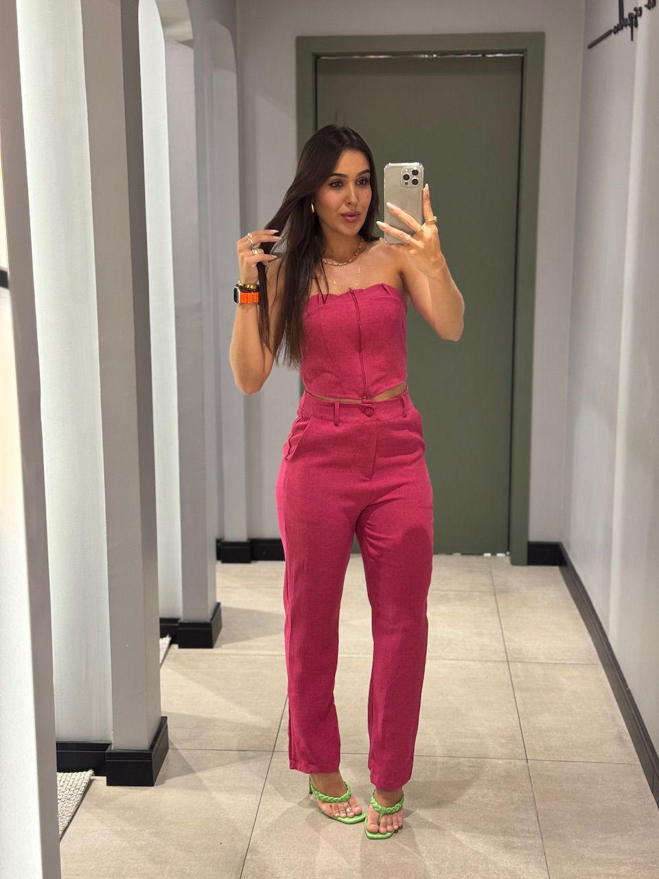 CONJUNTO JULIANA ALFAIATARIA PINK - 0014070006 - ISABELA MENEZES