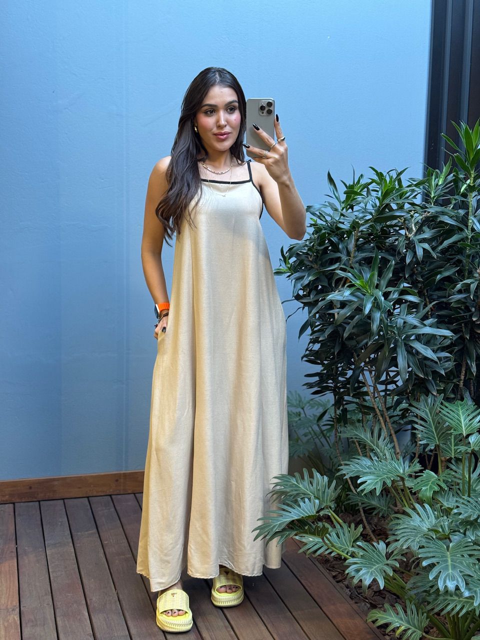 VESTIDO MILENA LONGO NUDE - 0014100010 - ISABELA MENEZES