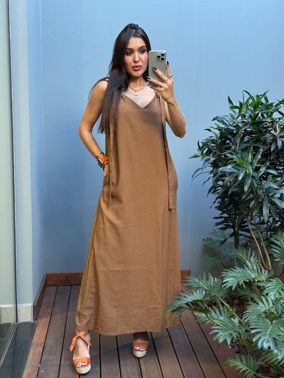 VESTIDO MANUELA ALFAIATARIA MARROM - 0014110020 - ISABELA MENEZES