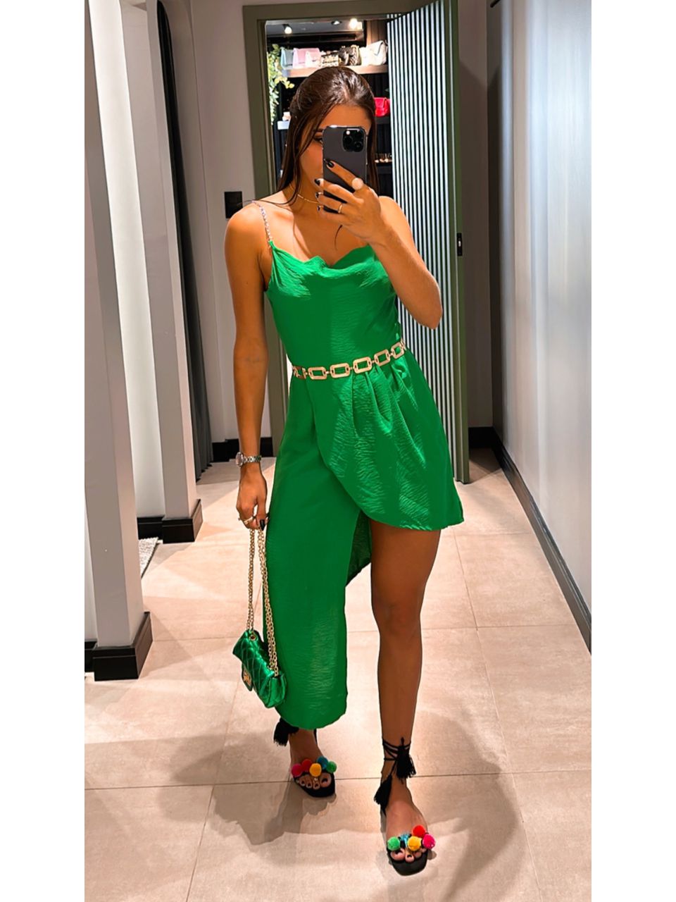 VESTIDO CRIS VERDE - 0004180005 - ISABELA MENEZES