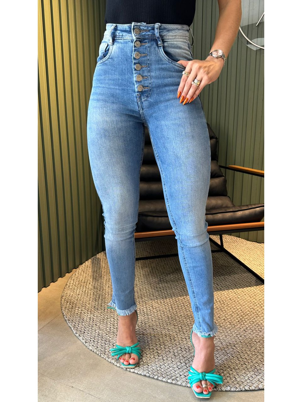 CALÇA JEANS SKINNY - 0000120001 - ISABELA MENEZES
