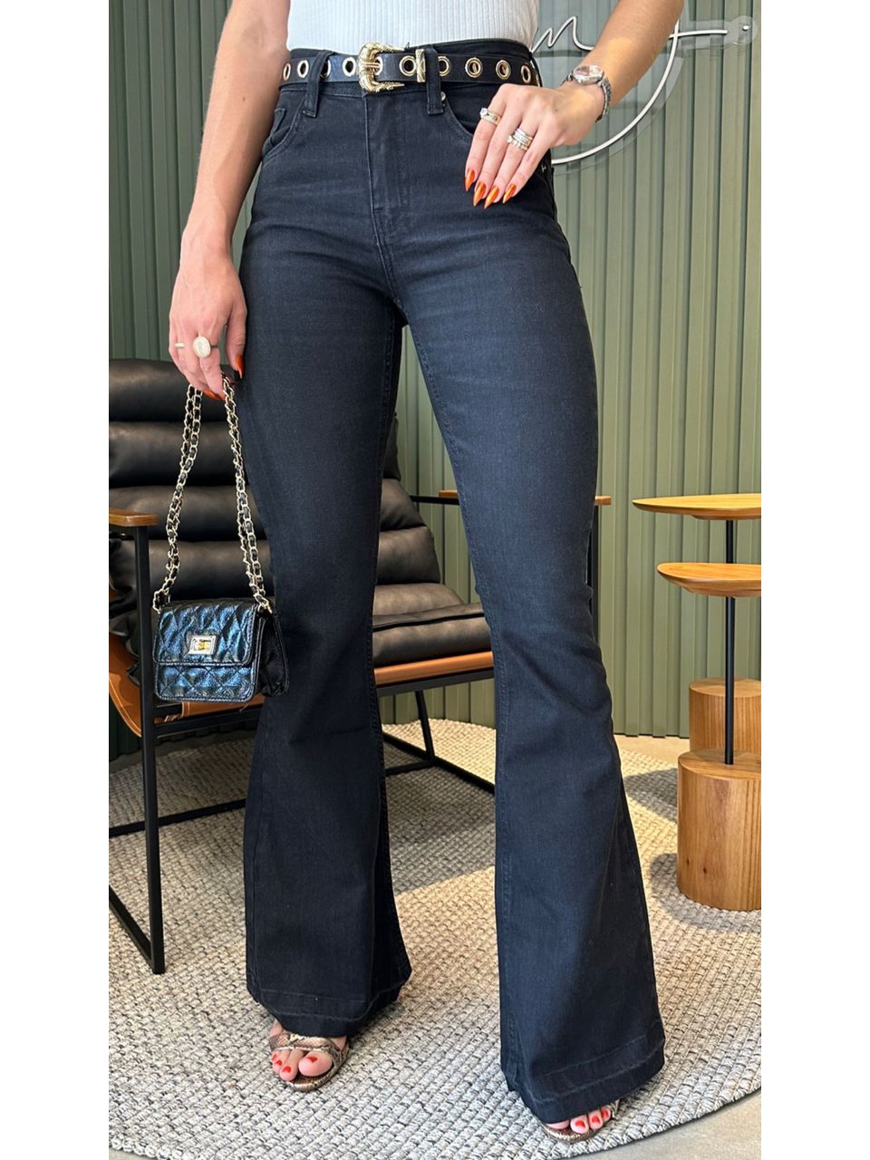 CALÇA JEANS FLARE - 0003310016 - ISABELA MENEZES