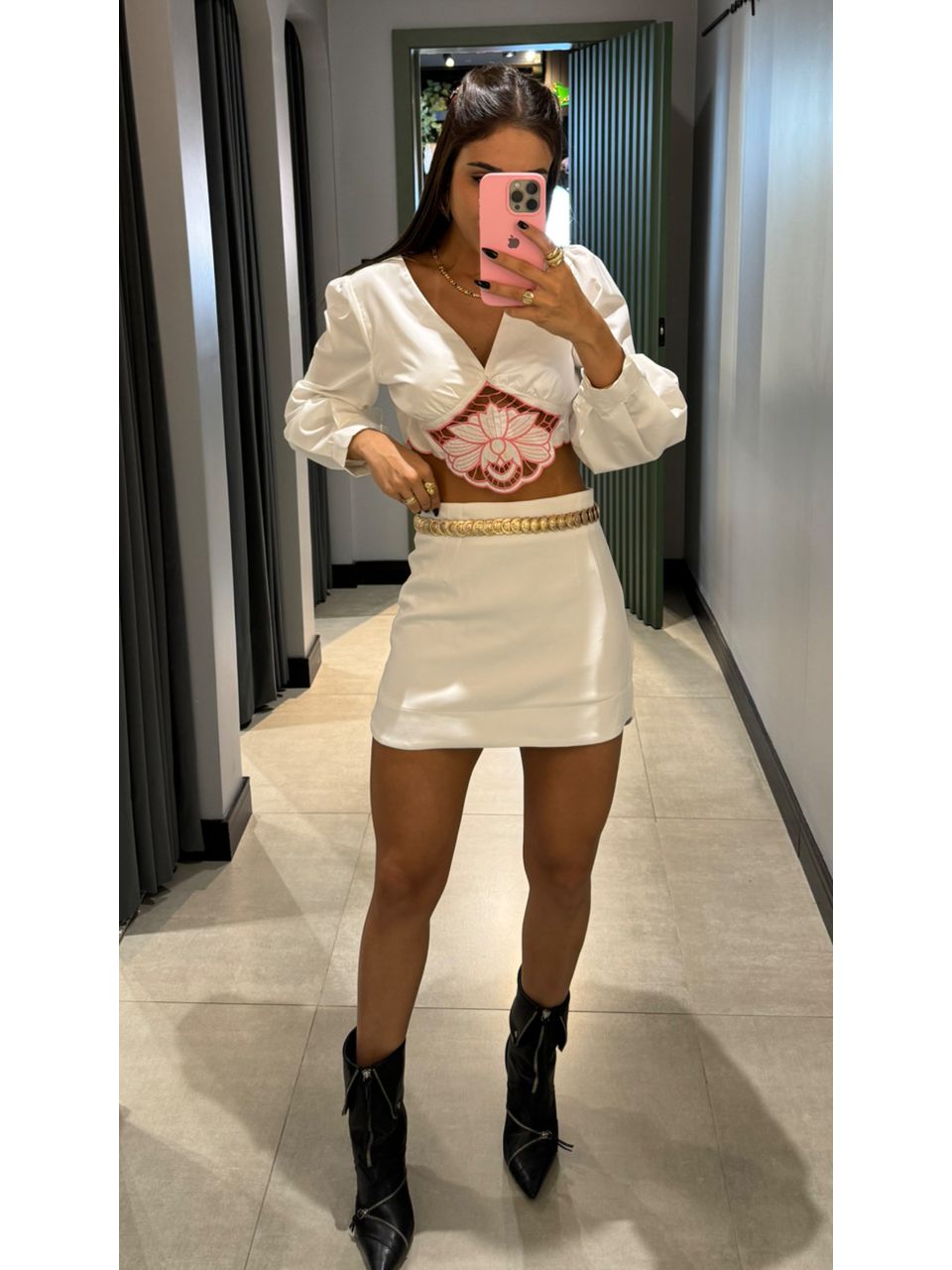 CROPPED FLOR OFF WHITE - 0001360003 - ISABELA MENEZES