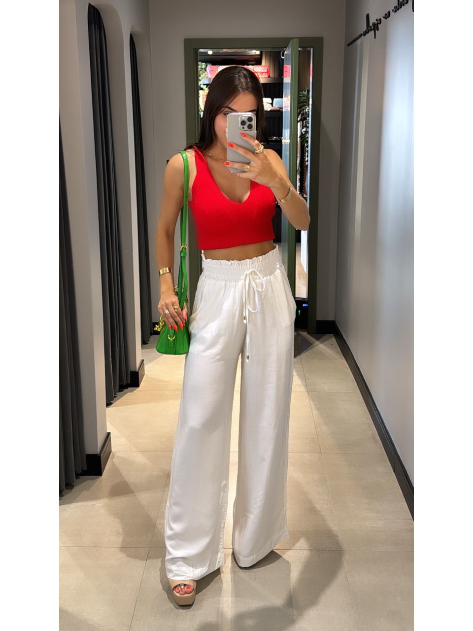 CALÇA PANTALONA MIA BRANCO - 0005770002 - ISABELA MENEZES