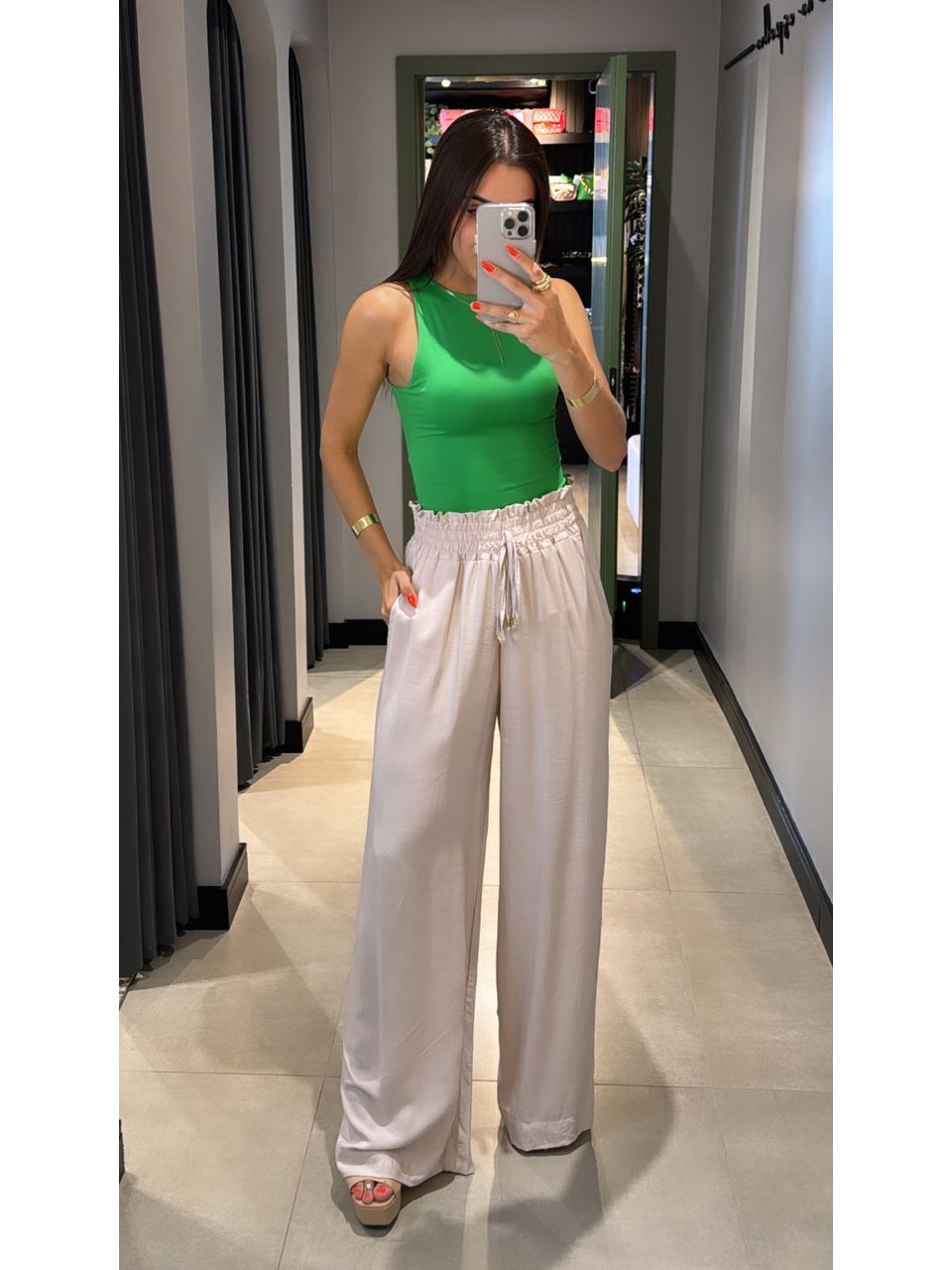 CALÇA PANTALONA MIA NUDE - 0005770010 - ISABELA MENEZES