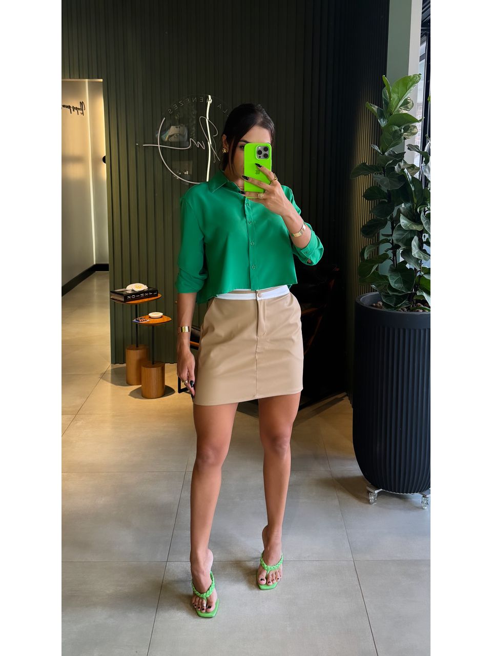 CAMISA DALILA VERDE - 0006680005 - ISABELA MENEZES
