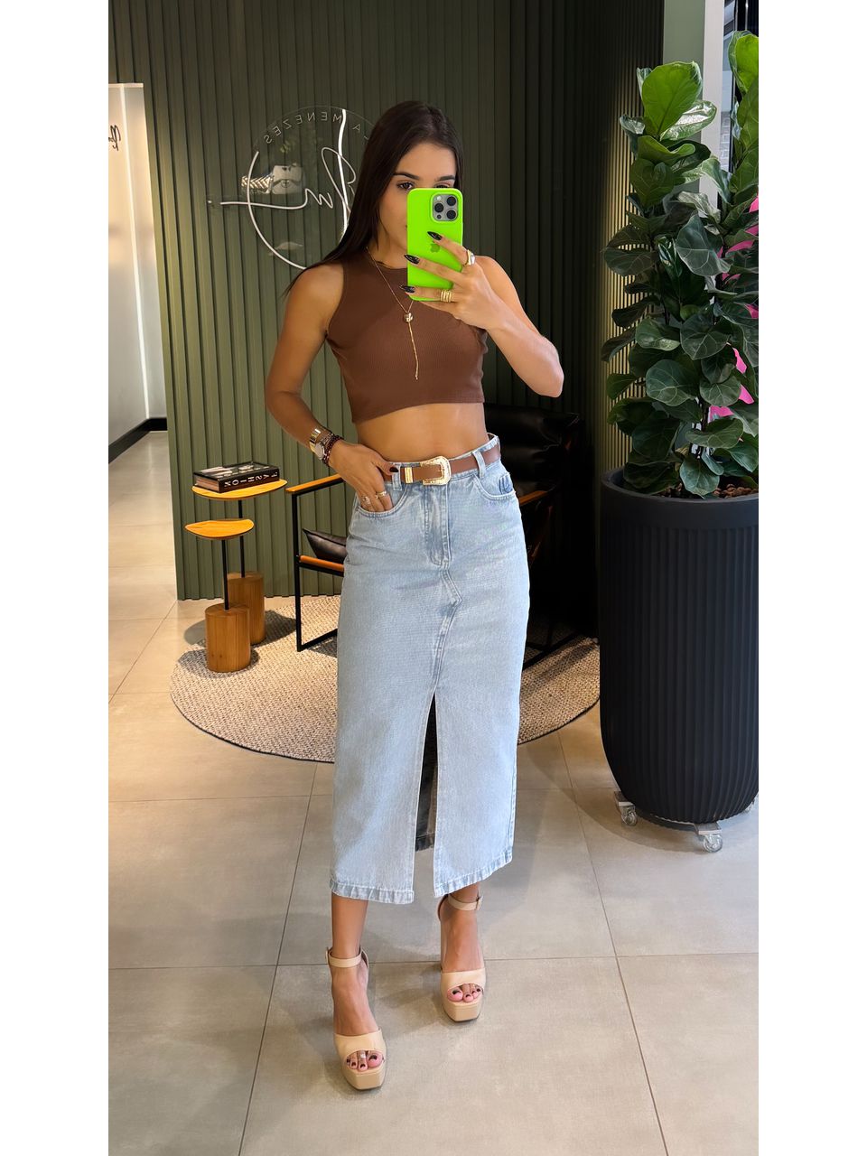 SAIA JEANS MIDI - 0006750018 - ISABELA MENEZES