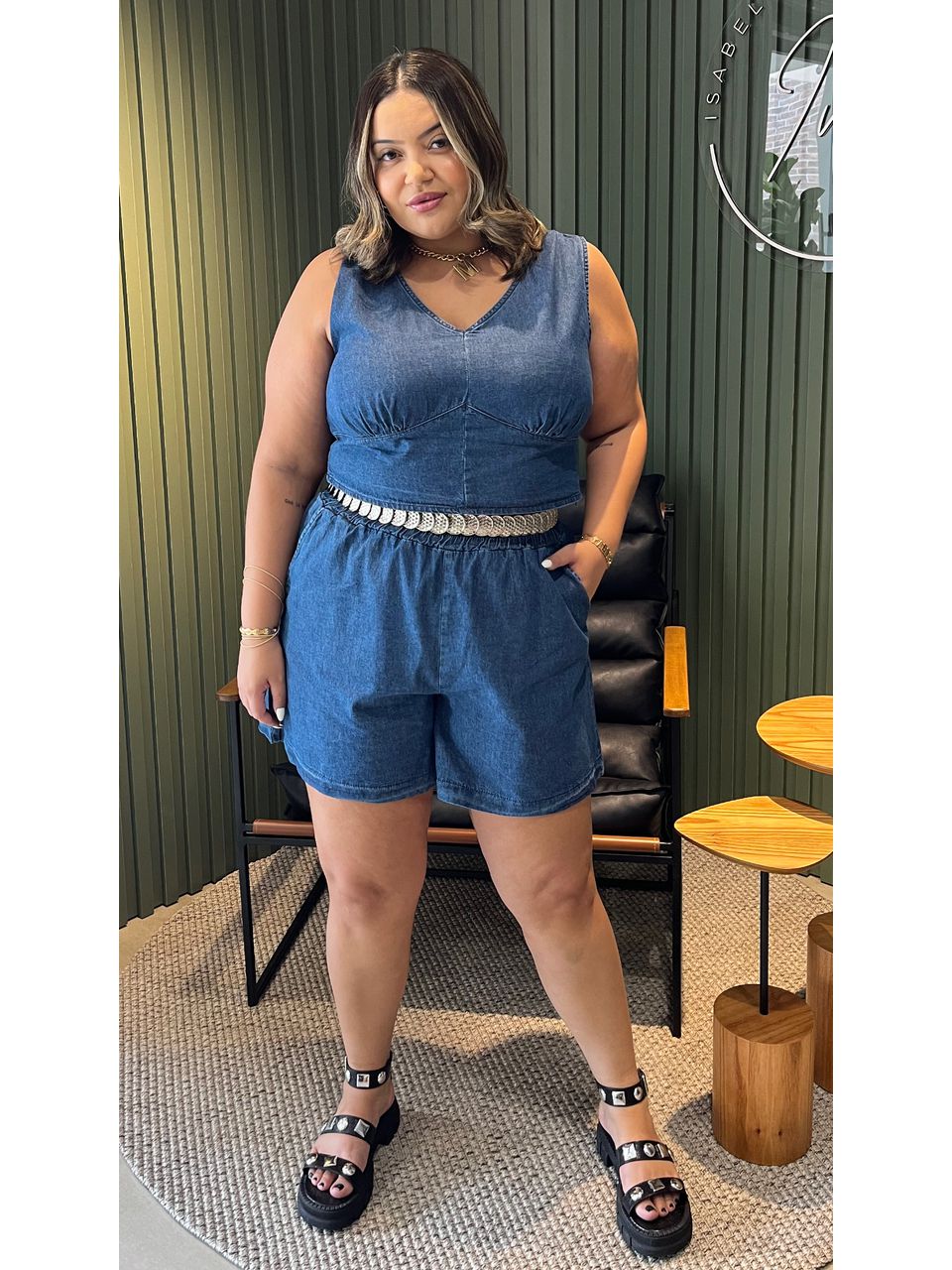 CONJUNTO JEANS - 0004870001 - ISABELA MENEZES