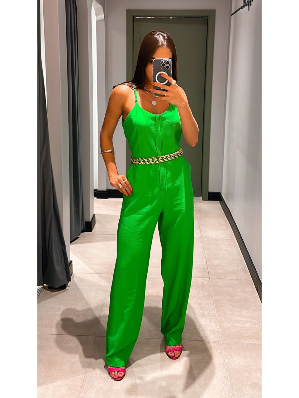 MACACÃO JOGGER MAÇA VERDE - 0003290091 - ISABELA MENEZES