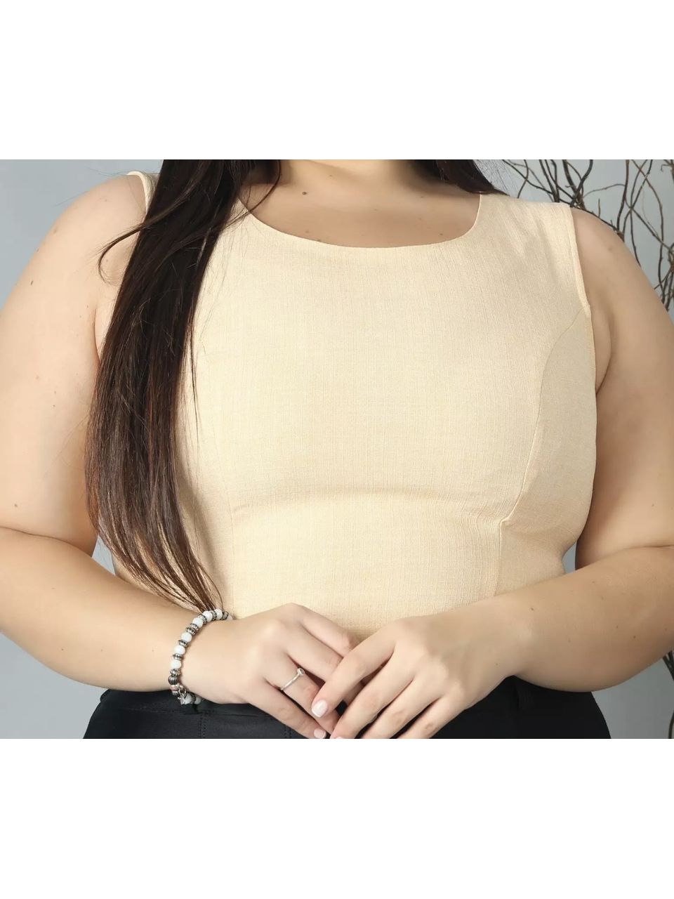 BLUSA LISA NUDE - 0004860010 - ISABELA MENEZES