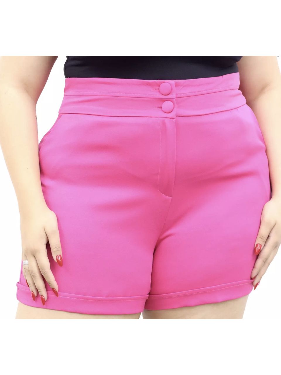 SHORT ALFAIATARIA CECI PINK - 0005040006 - ISABELA MENEZES