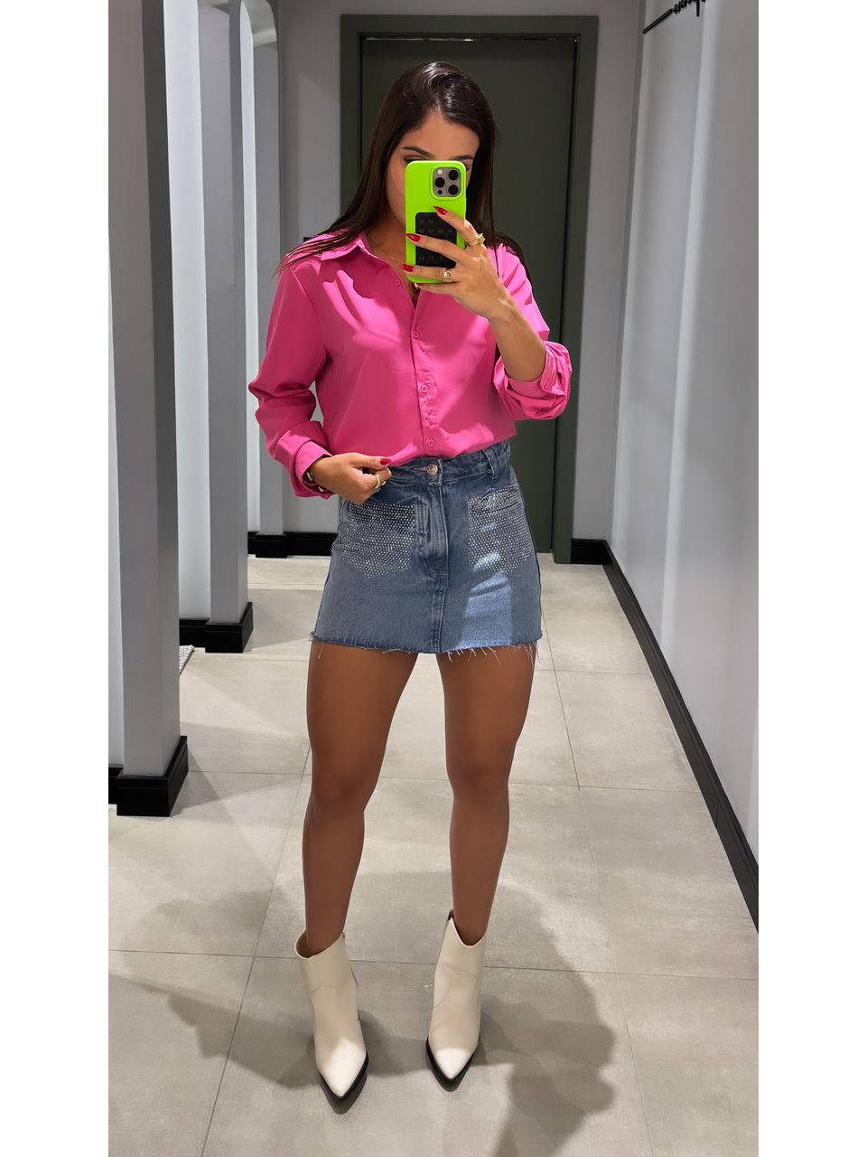 CAMISA OLIVIA PINK - 0007170006 - ISABELA MENEZES