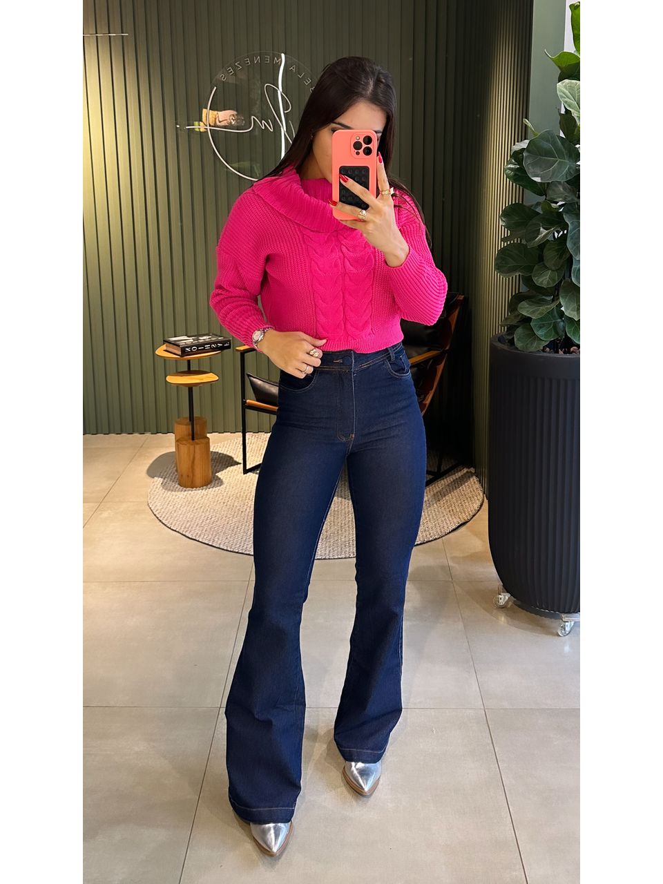 CALÇA JEANS FLARE NANDA - 0007220142 - ISABELA MENEZES