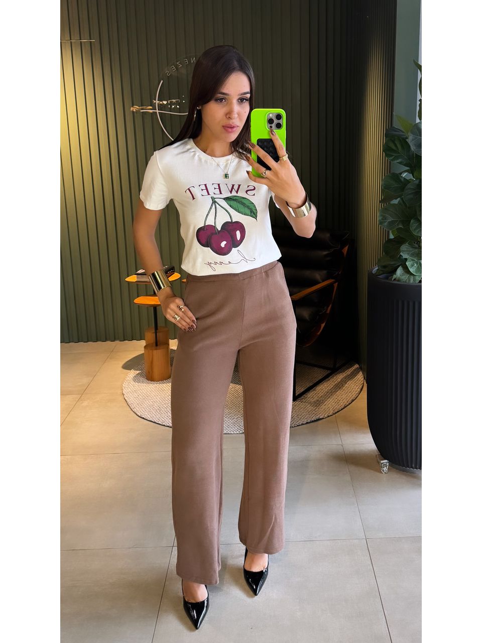 T-SHIRT SWEET CHERRY OFF WHITE - 0007560003 - ISABELA MENEZES
