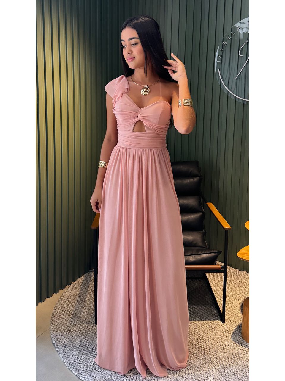 VESTIDO DALLAS ROSA - 0004940022 - ISABELA MENEZES