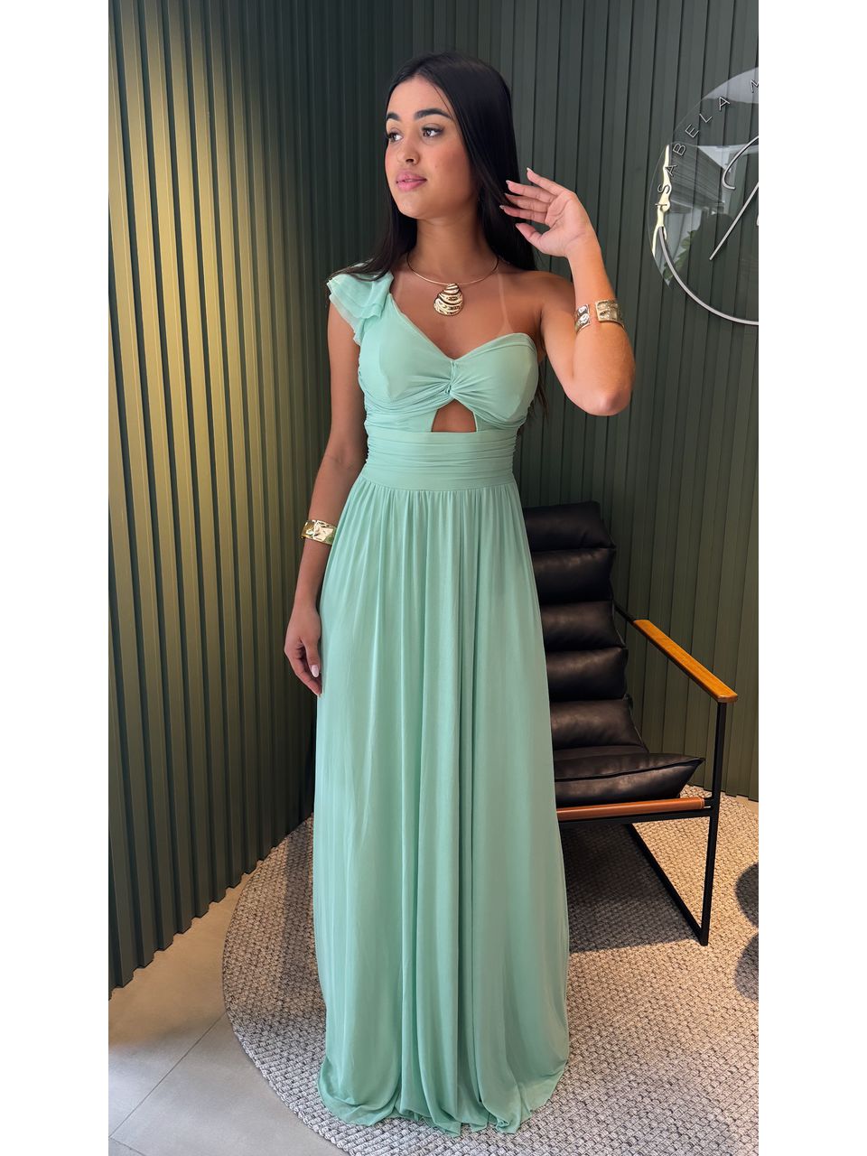 VESTIDO DALLAS VERDE - 0004940005 - ISABELA MENEZES