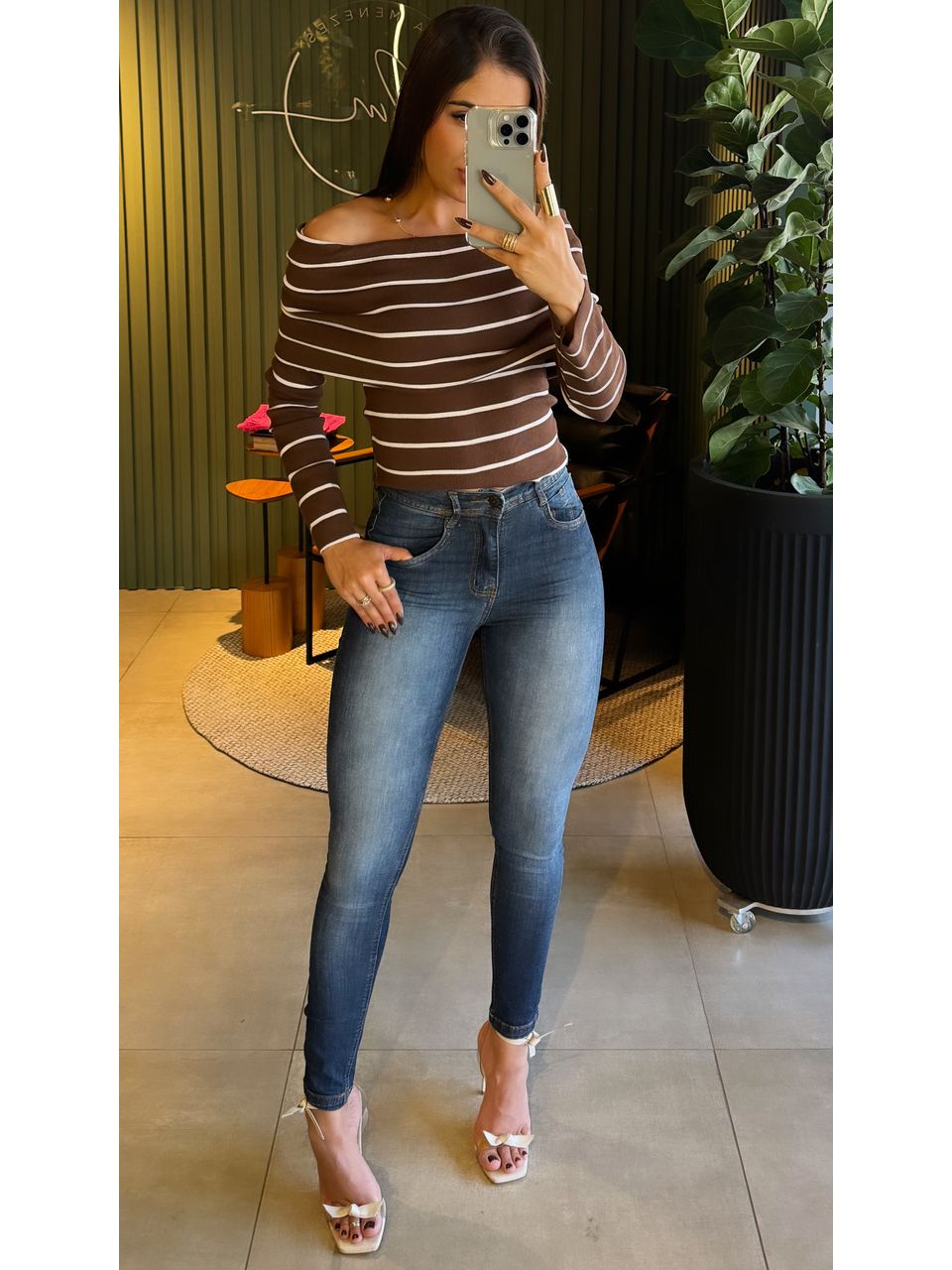 CALÇA JEANS CIGARRETE JEANS - 0001670001 - ISABELA MENEZES