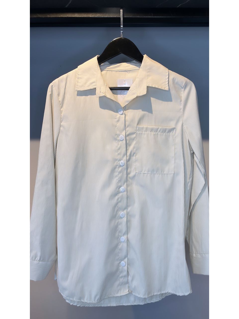 CAMISA LISTRADA LAÍS VERDE LIMA - 0002460058 - ISABELA MENEZES