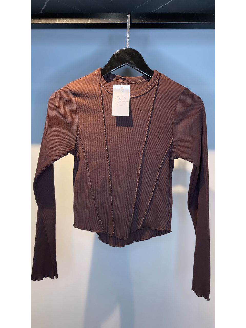 BLUSA FRISÔ MARROM - 0008380020 - ISABELA MENEZES