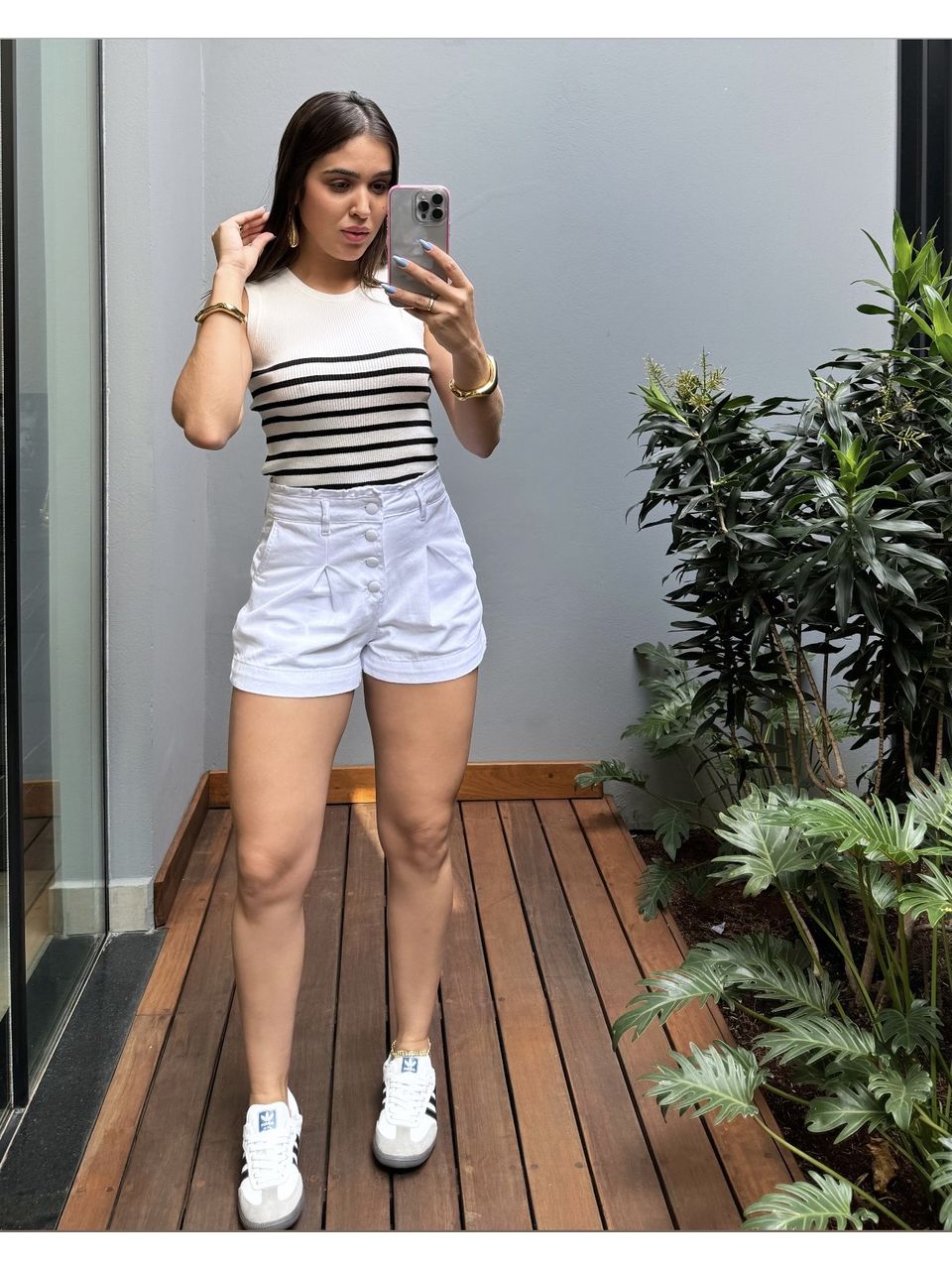 SHORT JEANS CLOCHARD CRMN BRANCO - 0009980002 - ISABELA MENEZES