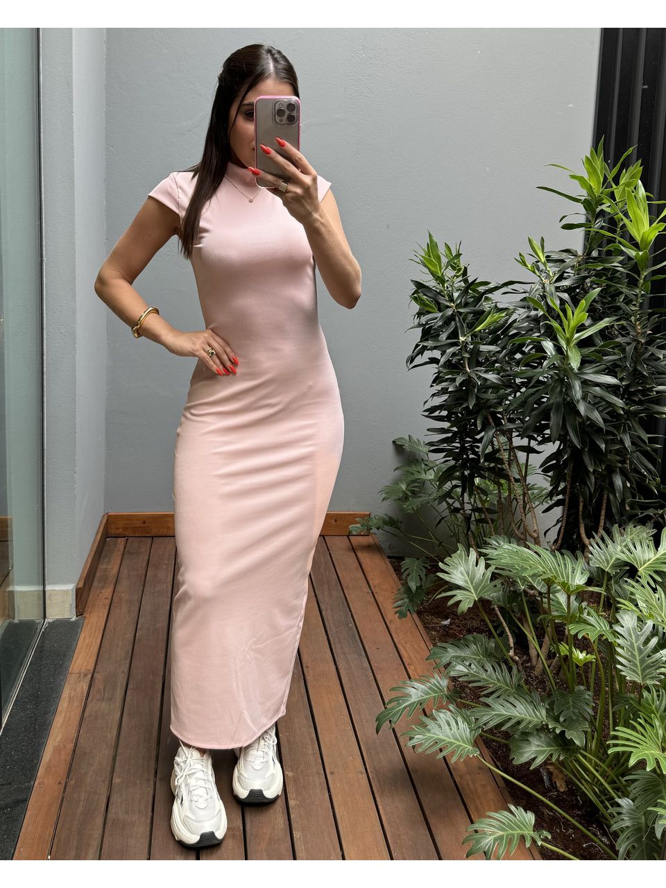VESTIDO KELY ROSA - 0010070022 - ISABELA MENEZES