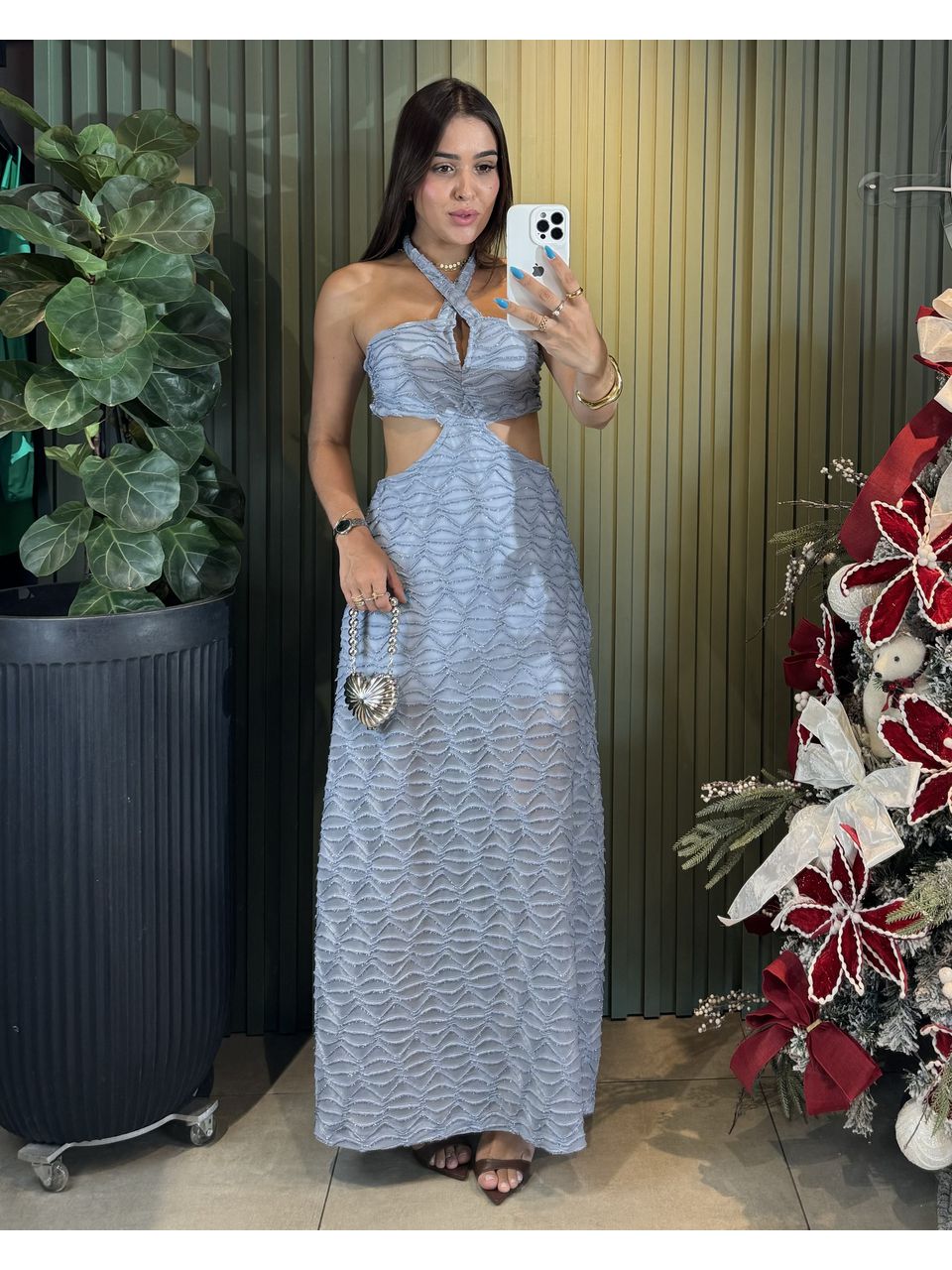 VESTIDO FELICITY AZUL BEBE - 0010830055 - ISABELA MENEZES
