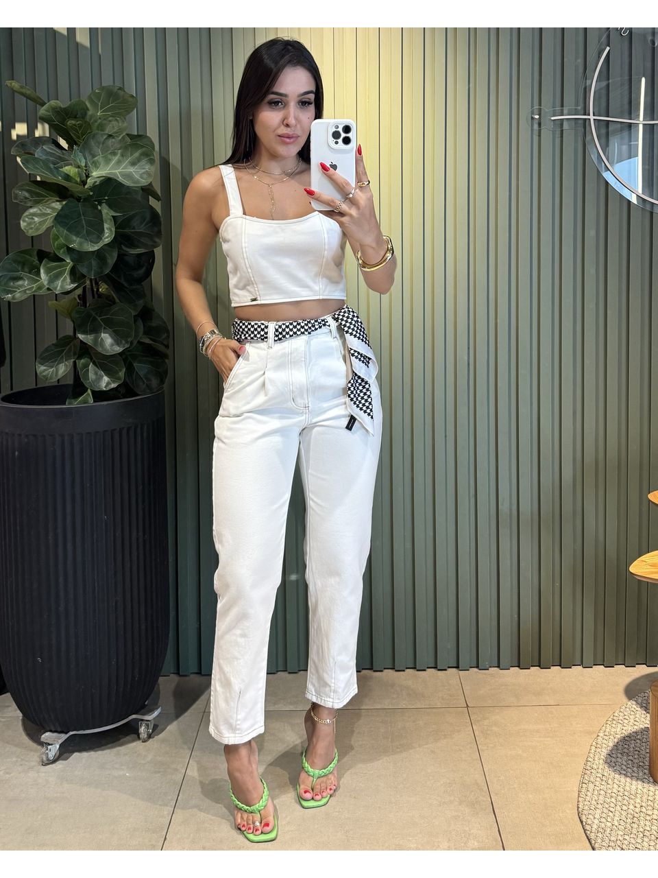CALÇA MOM COSTURAS JEANS OFF - 0010410143 - ISABELA MENEZES