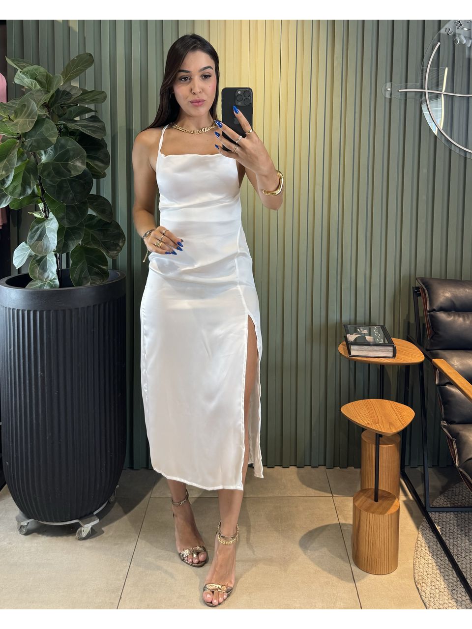 VESTIDO SLIP DRESS MIDI OFF WHITE - 0010580003 - ISABELA MENEZES
