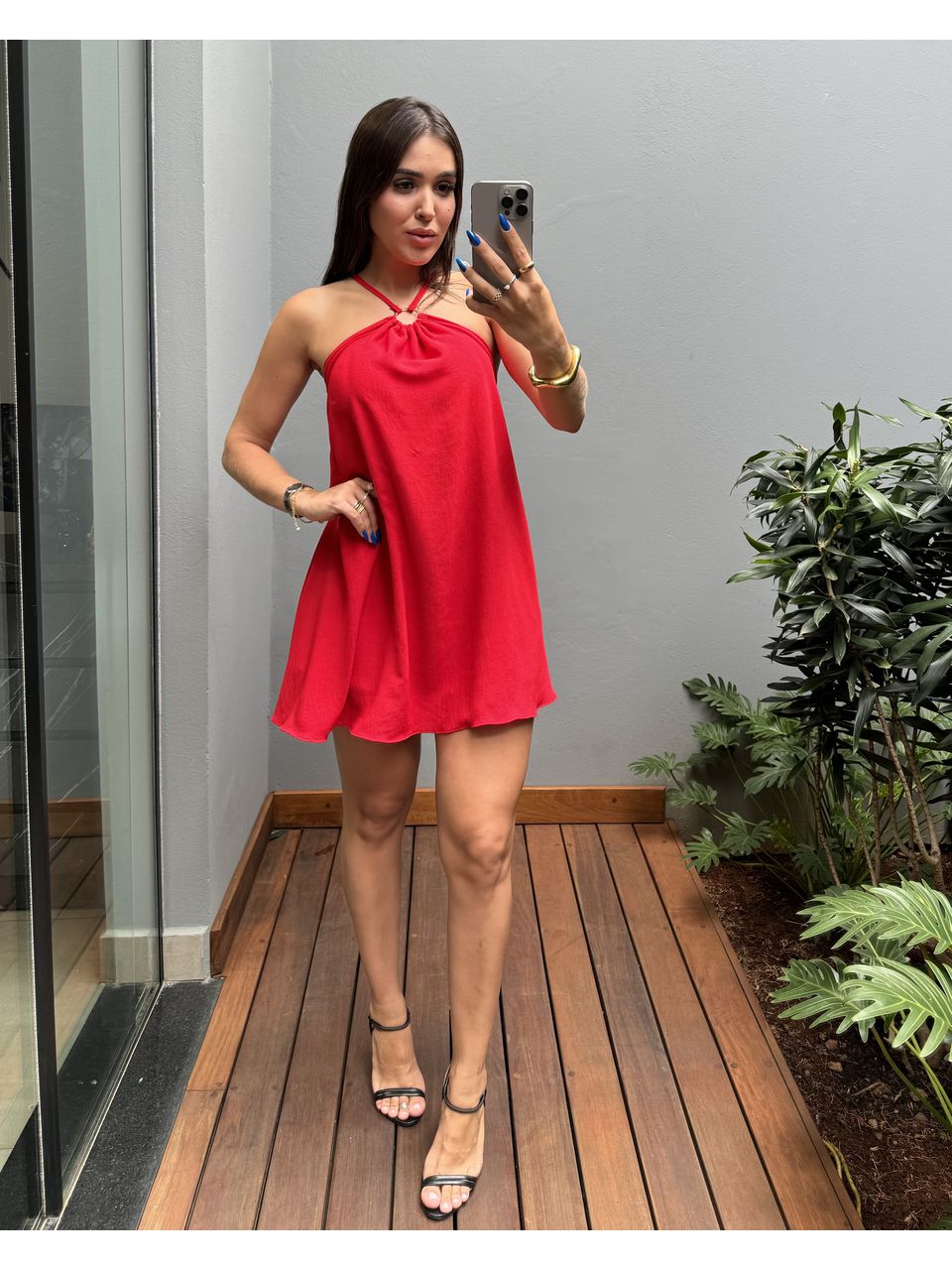 VESTIDO NANDA VERMELHO - 0010780044 - ISABELA MENEZES