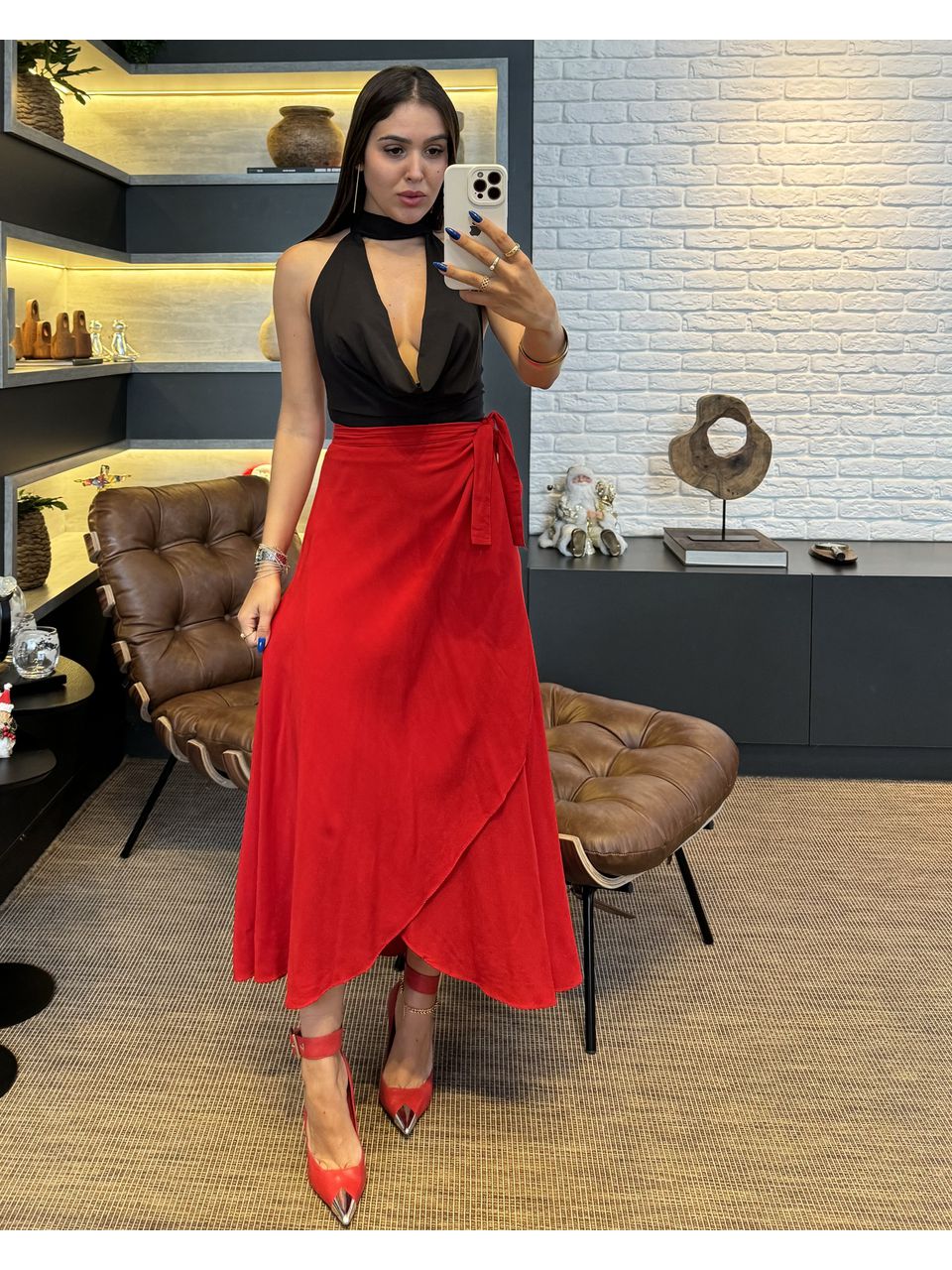 SAIA ENVELOPE MARI VERMELHO - 0010950044 - ISABELA MENEZES