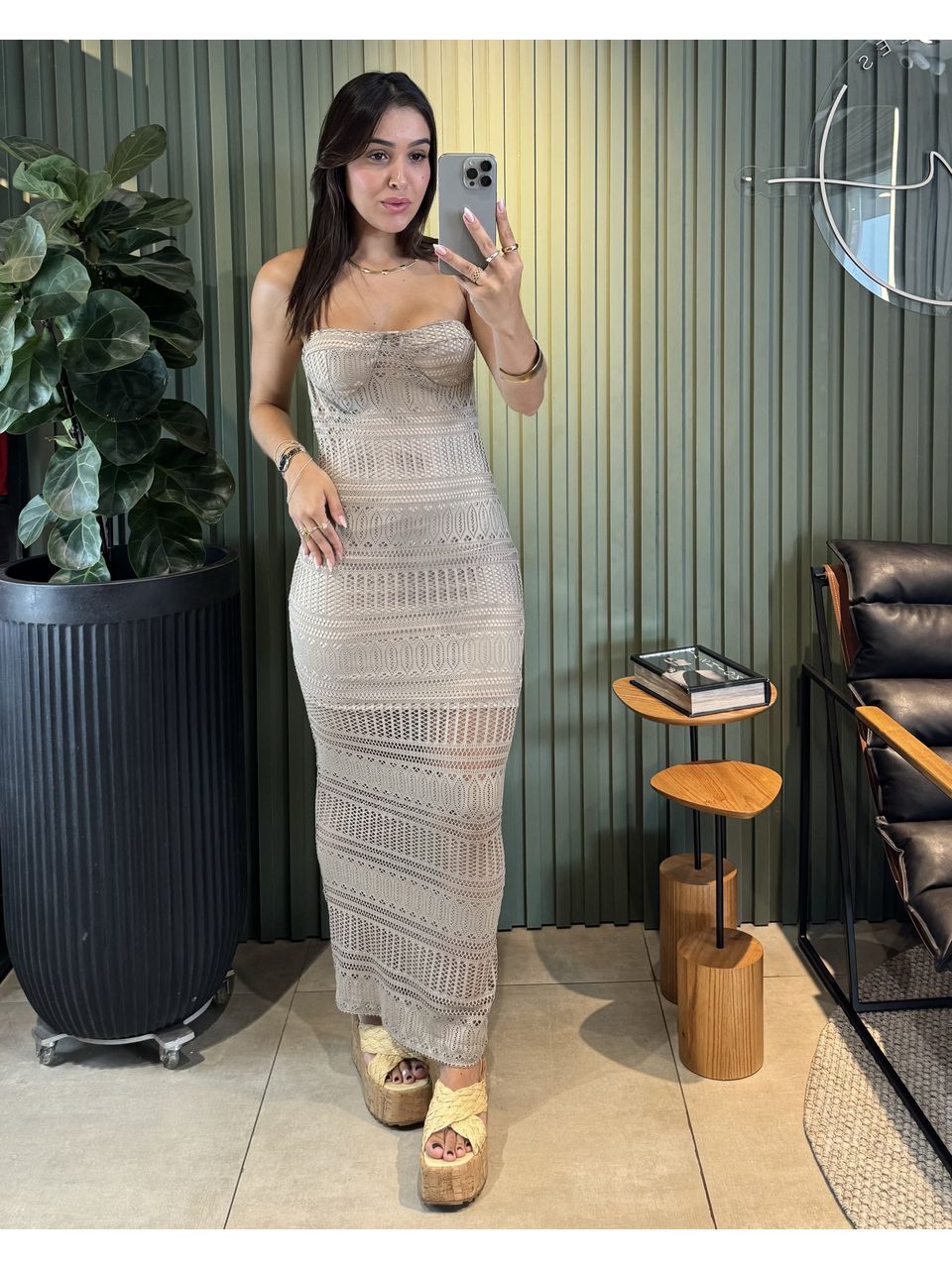 VESTIDO PATRICIA CRU - 0011410028 - ISABELA MENEZES
