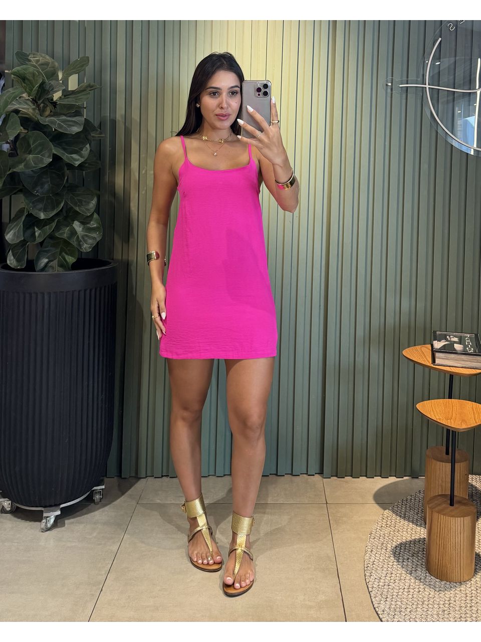 VESTIDO BASIC CREPE PINK - 0011730006 - ISABELA MENEZES