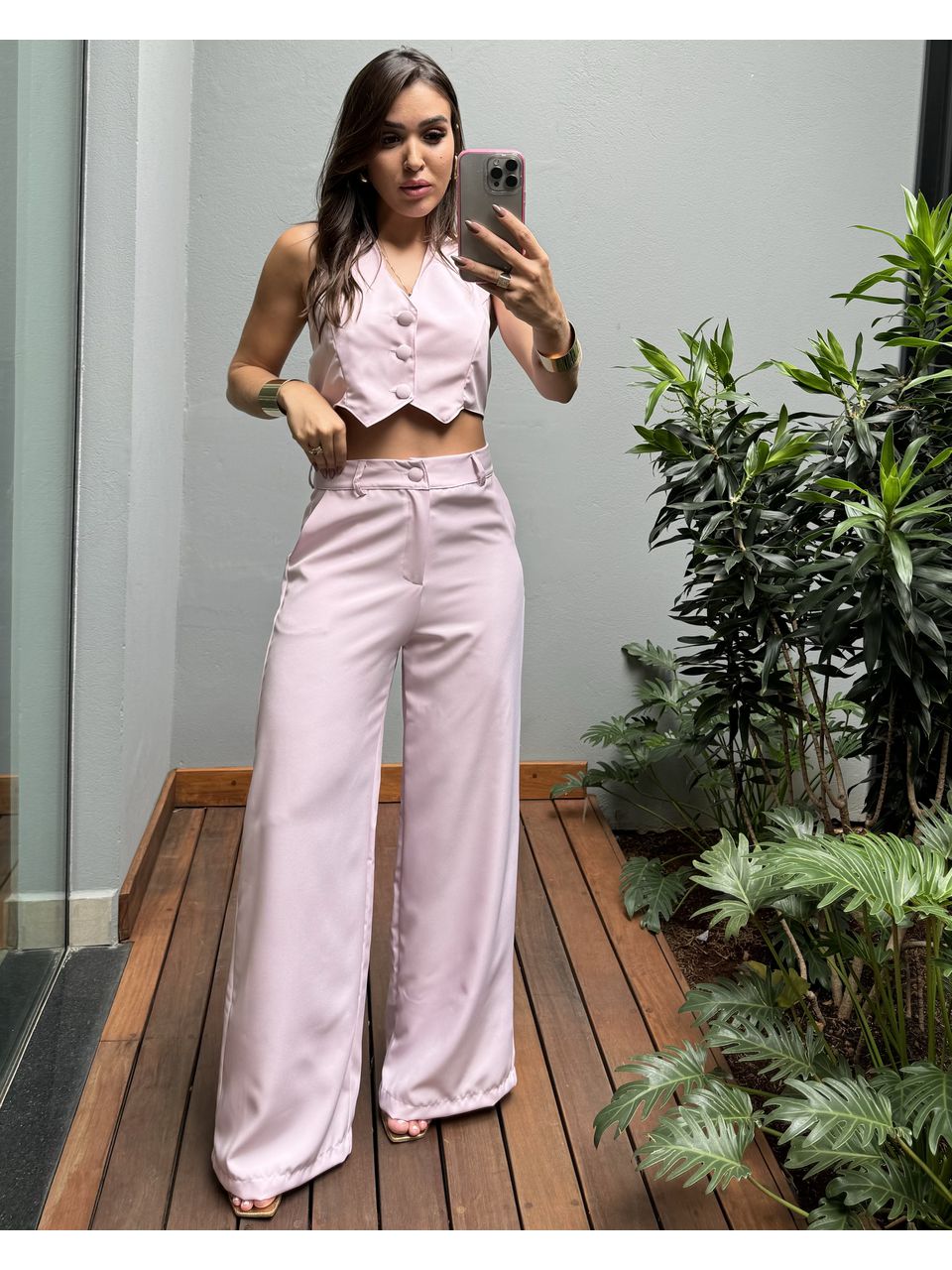 CONJUNTO MAITE ROSA BEBE - 0010130103 - ISABELA MENEZES
