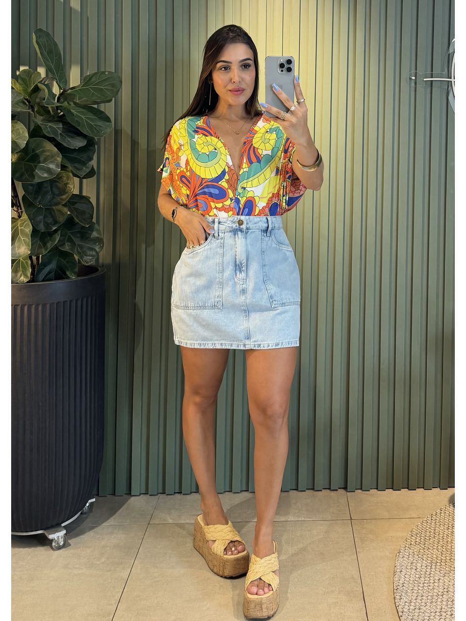 MINI SAIA DARA JEANS - 0012230001 - ISABELA MENEZES